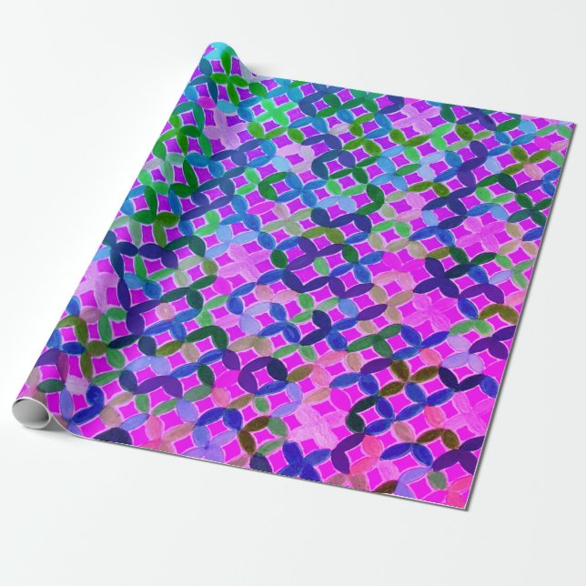 Mosaikwappenpapier Geschenkpapier (Ungerollt)