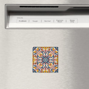 Mosaikzellige, Mandala-Muster Magnet