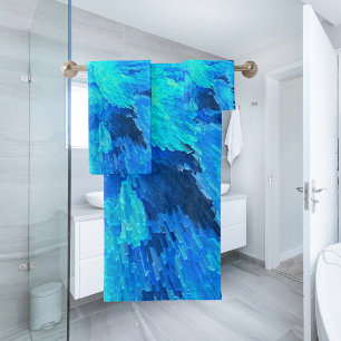 mosaïque Abstraite, moderne, turquoise