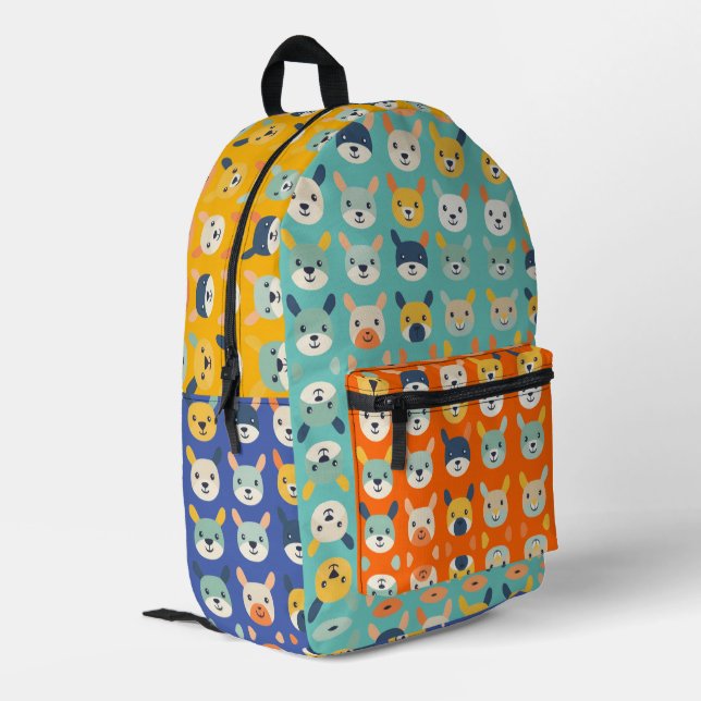 Mosaïque animale Kaleidoscope Critère sac à dos (Coin arrière gauche)