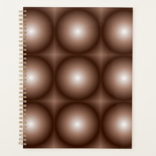 Mosaïque Brown foncée 3D géométrique Mousse blanch