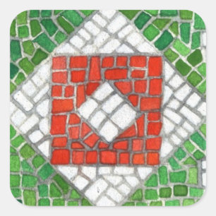 MOSAÏQUE DE FÊTES Autocollants Carrés Géants