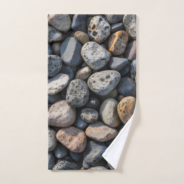 Mosaïque de galets (Serviette à main)