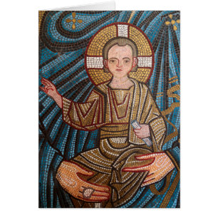 Mosaïque de Jésus bébé