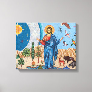 Mosaïque de la Genèse Toile Premium encadrée (Bril
