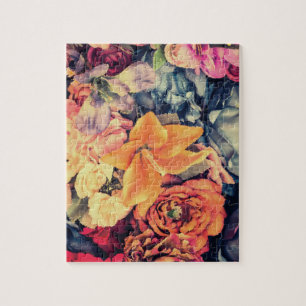 Mosaïque Fleurs d'automne Jigsaw Puzzle