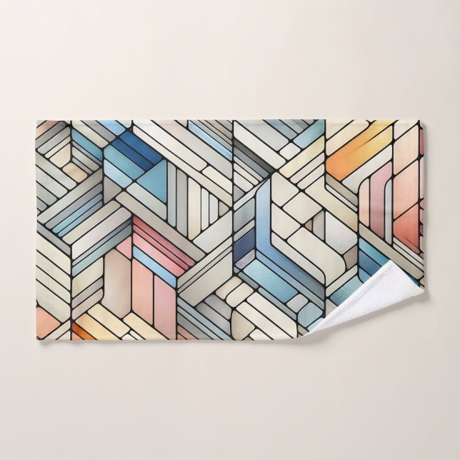 Mosaïque Géométrique (Serviette à main)