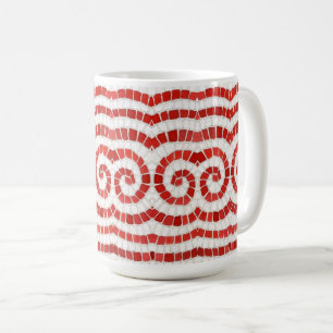 MOSAÏQUE IONIQUE ROUGE Tall White Mug