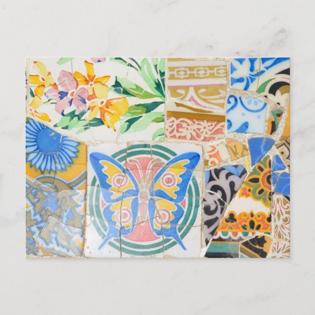 Mosaïques Park Guell Carte postale (Devant)