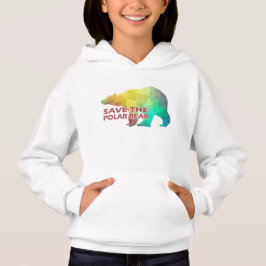 MOSAISCHER FARBENBEFEHL (DER POLARBEAR GERETTET) HOODIE