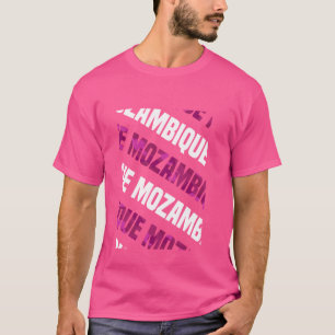 Mosambik Camouflage Muster Pink Camouflage T-Shirt