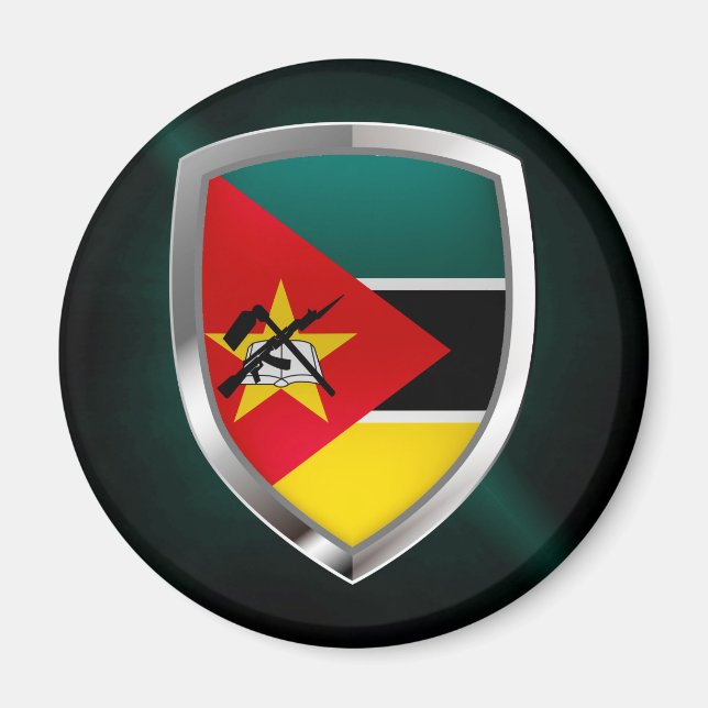 Mosambik-Emblem Magnet (Vorne)