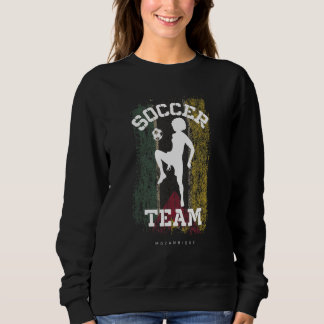 Mosambik Flag Fußball Womens Soccer Girl Sweatshirt