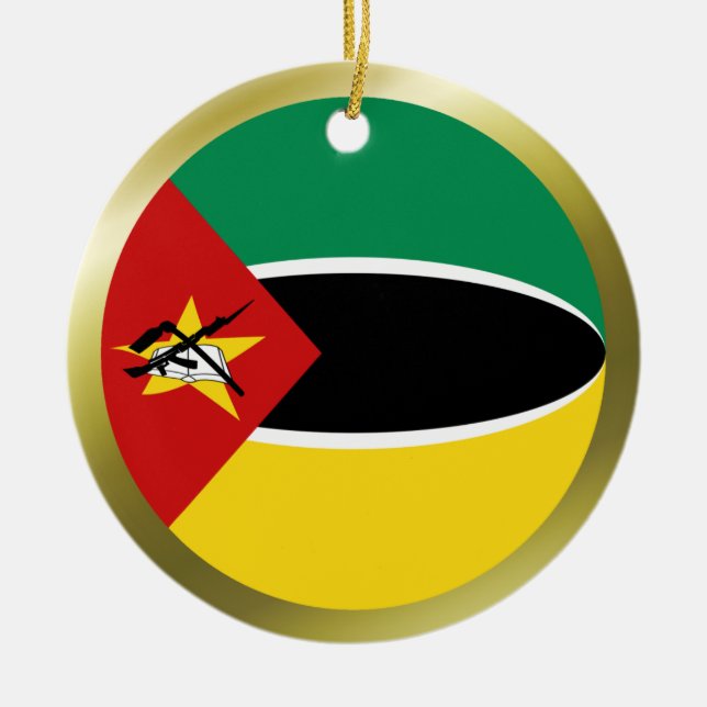 Mosambik Flag Ornament (Vorne)