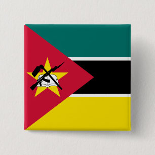 Mosambik-Flagge Button