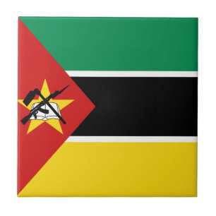 Mosambik-Flagge Keramikfliese