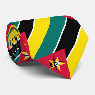Mosambik-Flagge Krawatte