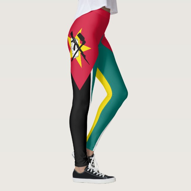 Mosambik-Flagge Leggings (Rechts)