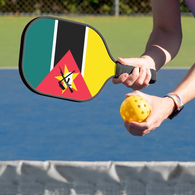 Mosambik-Flagge Pickleball Schläger (InSitu)