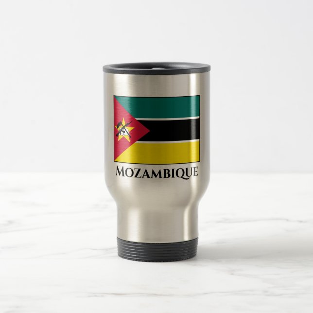 Mosambik-Flagge Reisebecher (Mittel)