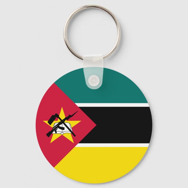 Mosambik-Flagge Schlüsselanhänger (Vorderseite)