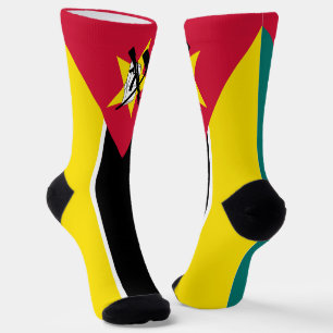 Mosambik-Flagge Socken