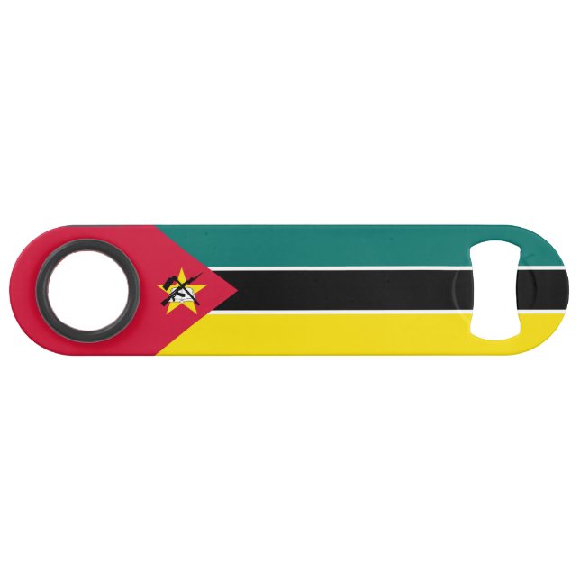 Mosambik-Flagge Speed Flaschenöffner (Vorderseite (Horizontal))