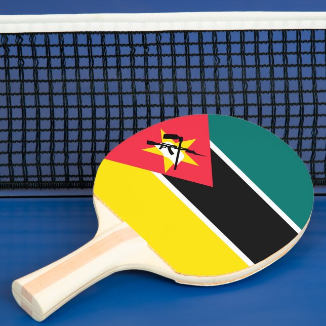 Mosambik-Flagge Tischtennis Schläger (InSitu)
