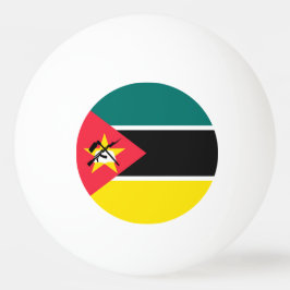 Mosambik-Flagge Tischtennisball