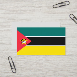 Mosambik-Flagge Visitenkarte