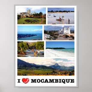 Mosambik - I Liebe - Poster