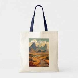 Mosambik Illustration Reise Kunst Vintage Tragetasche