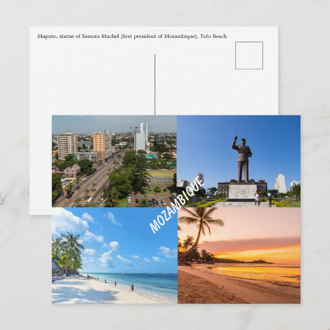 Mosambik Postkarte (Vorne/Hinten)