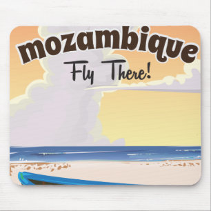 Mosambik Reiseplakatdruck Mousepad