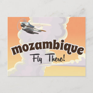 Mosambik Reiseplakatdruck Postkarte