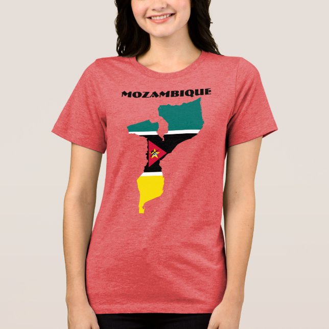 MOSAMBIK Sonderaktion Roter Tourist individuell ei Tri-Blend Shirt (Vorderseite)