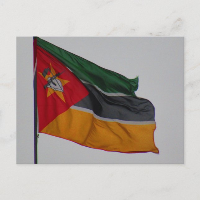 Mosambikflagge Postkarte (Vorderseite)
