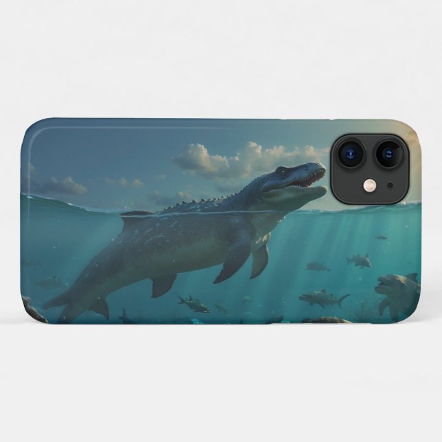Mosasaur (Dinosaurier Art) Tasse Case-Mate iPhone Hülle (Rückseite (Horizontal))