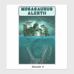 Mosasaurus-Alarm! Aufkleber