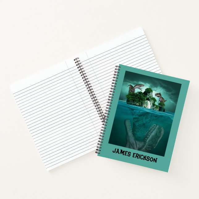 Mosasaurus Alert! Jurassic World Dino anpassen Notizbuch (Innenseite)