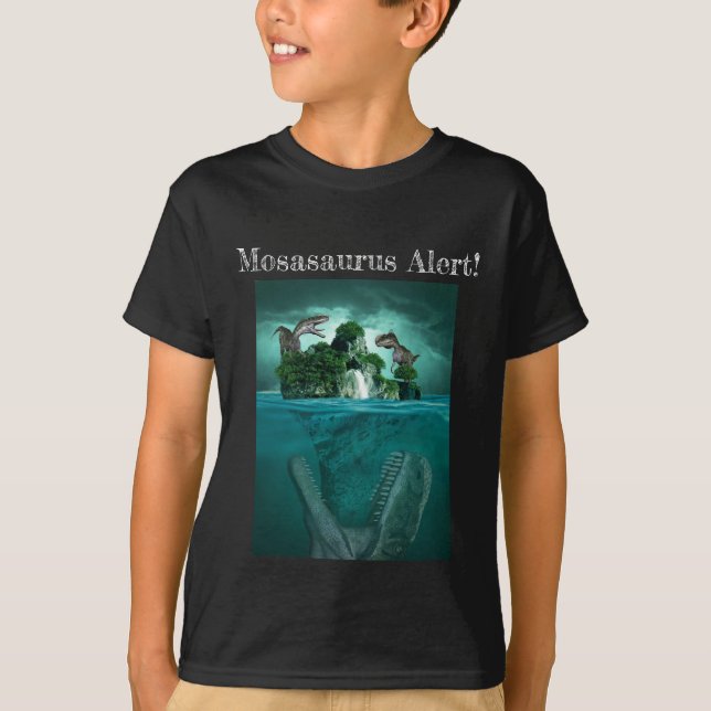 Mosasaurus Alert! Jurassic World Dino T - Shirt (Vorderseite)
