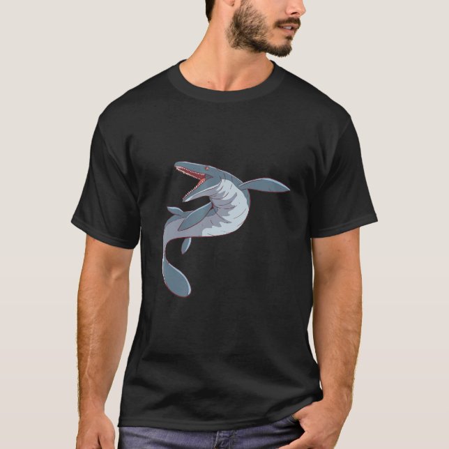 Mosasaurus Diet Prehistorischer Dinosaurier Mosasa T-Shirt (Vorderseite)