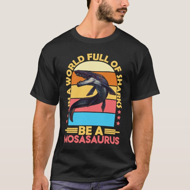 Mosasaurus Dino Prehistoric Dinosaur 6 T-Shirt (Vorderseite)