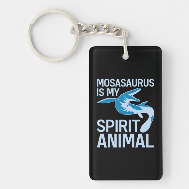 Mosasaurus Dinosaur Unterwasserarchäologie Ozean Schlüsselanhänger (Vorderseite)