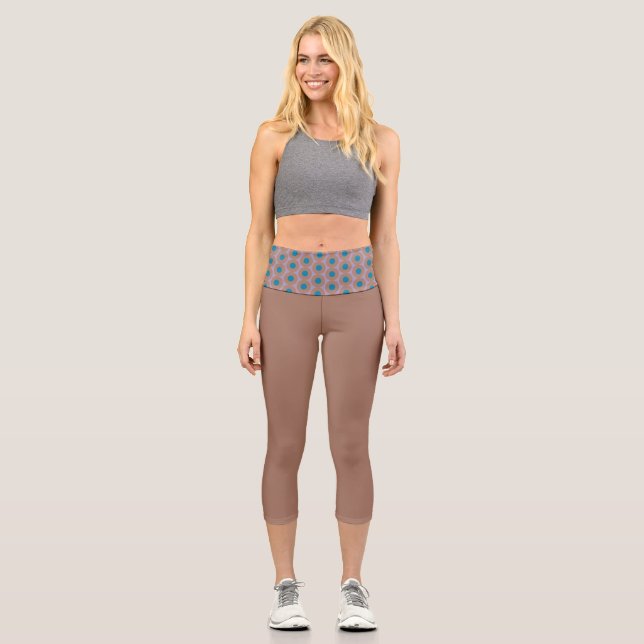 Moscha und Punkt Capri Leggings (Vorderseite)