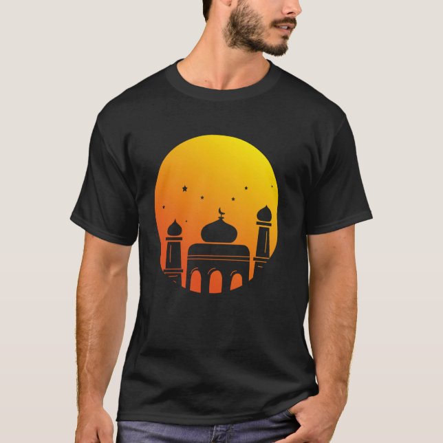 Moschee Islamische Kunst Ramadan Design für Muslim T-Shirt (Vorderseite)