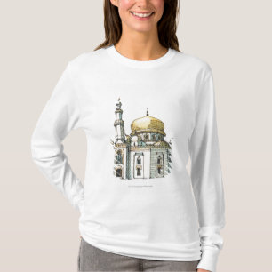 Moschee mit Goldzwiebelhaube und -minarett T-Shirt