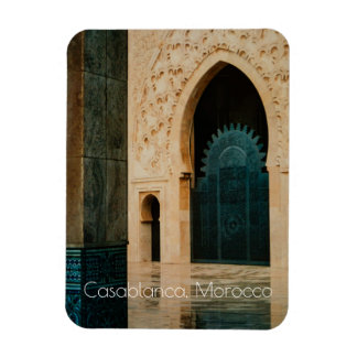 Moschee nach dem Regen, Casablanca, Marokko Magnet