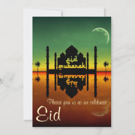 Moschee Night Reflection - Eid Party Einladung