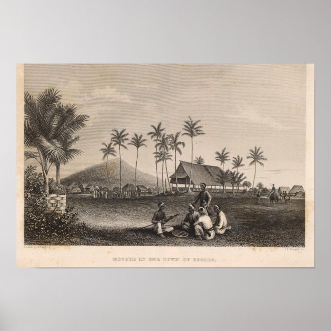 Moschee, Sooloo, Philippinen Poster (Vorne)